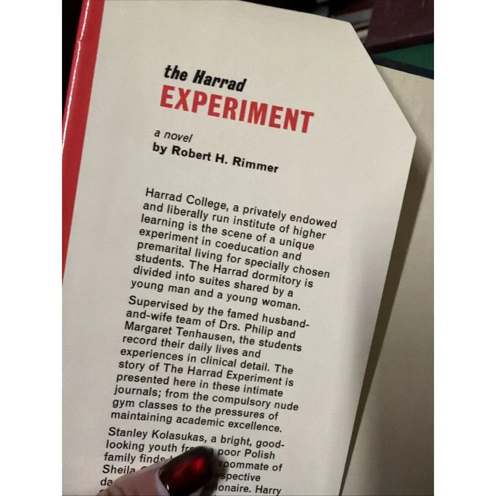 The Harrad‎ Experiment Robert H Rimmer 1966 1st HC DJ